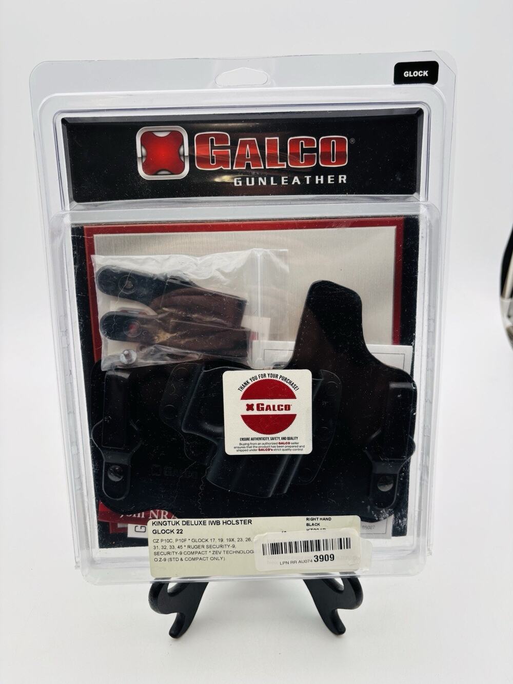 GALCO King Tuk Deluxe Holster KT224B for GLOCK 17,19,22,23,26,27,31,32,33 IWB RH